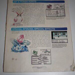 NINTENDO TRAINER GUIDE - A FEW PAGES MISSING